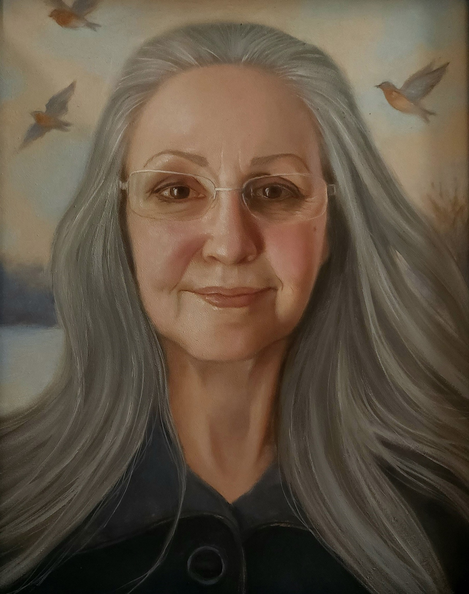 Portrait of Naomi, founder of The Oil Painter's Studio